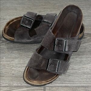 Birkenstock Women’s Dark Gray Suede Sandals size 37